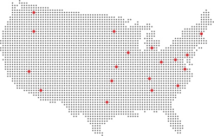 US MAP EVENT LOCATIONS